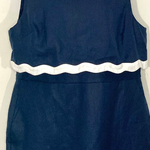 NEW J.Crew Going Places 100% Linen Dress Scalloped Layered Sheath Sleeveless 16 - Picture 15 of 15